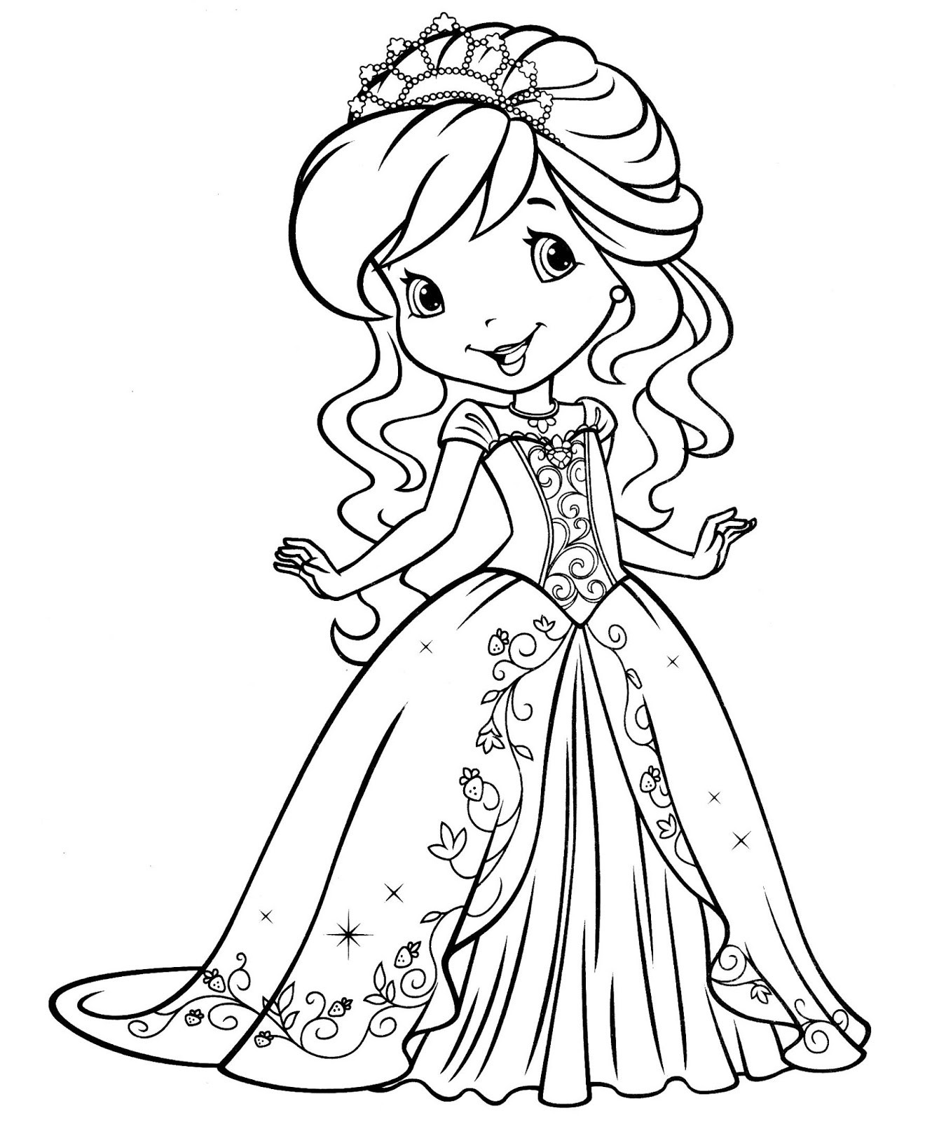 Cute Girls Coloring Pages
 Coloring Pages for Girls Best Coloring Pages For Kids