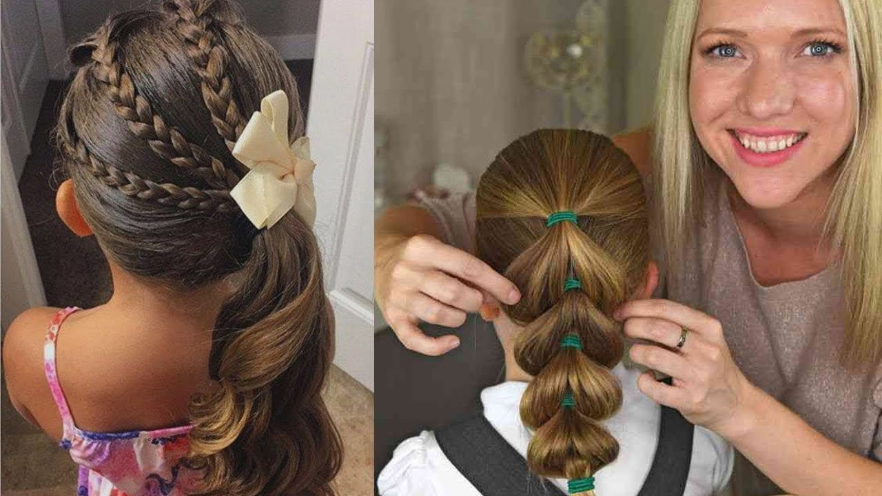 Cute Hairstyles For Little Girls With Long Hair
 5 CUTE 1 MINUTE HAIRSTYLES FOR LITTLE GIRLS