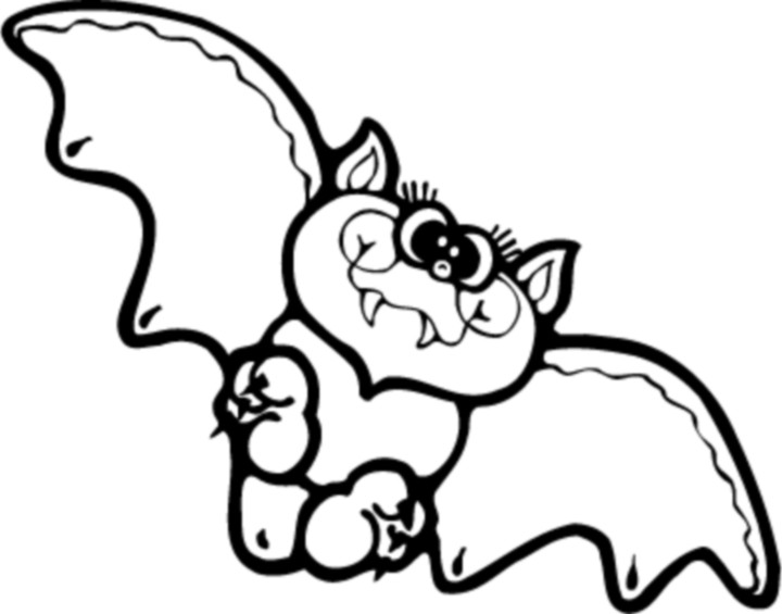 Cute Halloween Coloring Pages For Kids
 Halloween Bat Coloring Pages Bats Cute Smile
