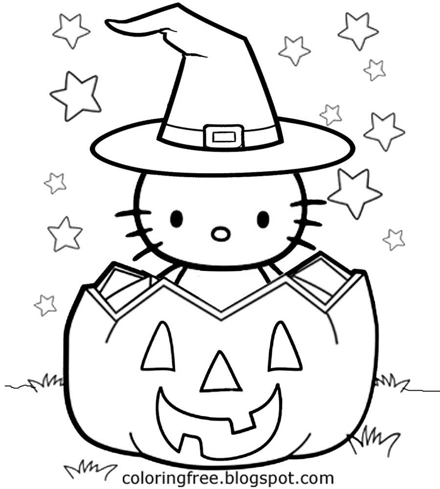Cute Halloween Coloring Pages For Kids
 Cute Pumpkin Drawing at GetDrawings