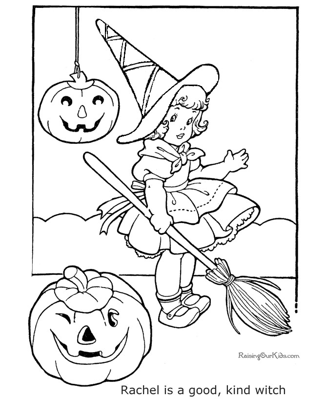 Cute Halloween Coloring Pages For Kids
 free halloween coloring pages