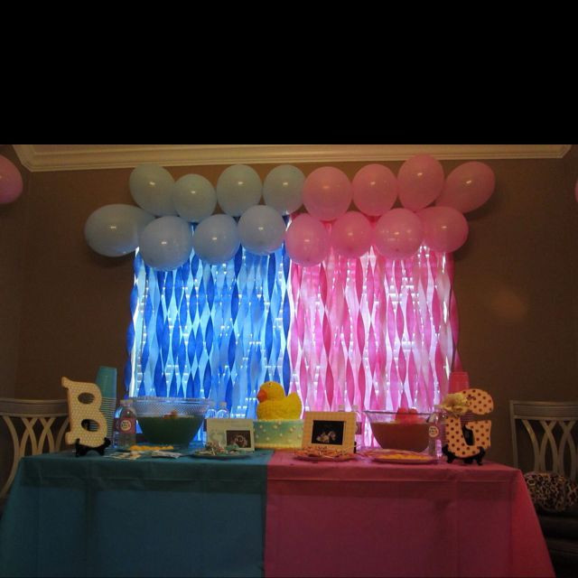 Cute Ideas For A Gender Reveal Party
 Gender Reveal Party Cute Window Decor Could also use different colors for any party