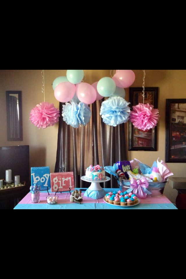 Cute Ideas For A Gender Reveal Party
 For Baby 2 Gender Party Balloons and tissue paper DIY Parties Pinterest