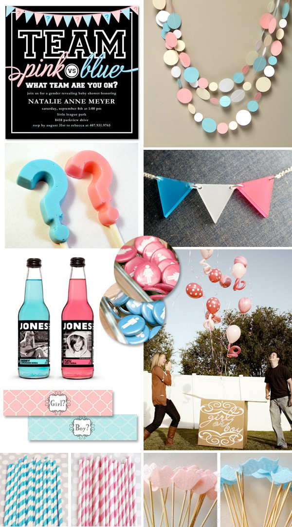 Cute Ideas For A Gender Reveal Party
 Gender Reveal Party Ideas "Pink vs Blue" Picks Hostess with the Mostess