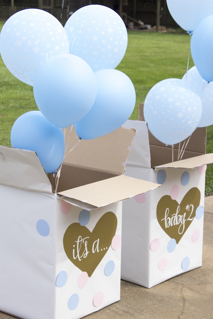 Cute Ideas For A Gender Reveal Party
 Kara s Party Ideas Ice Cream Social Gender Reveal Party