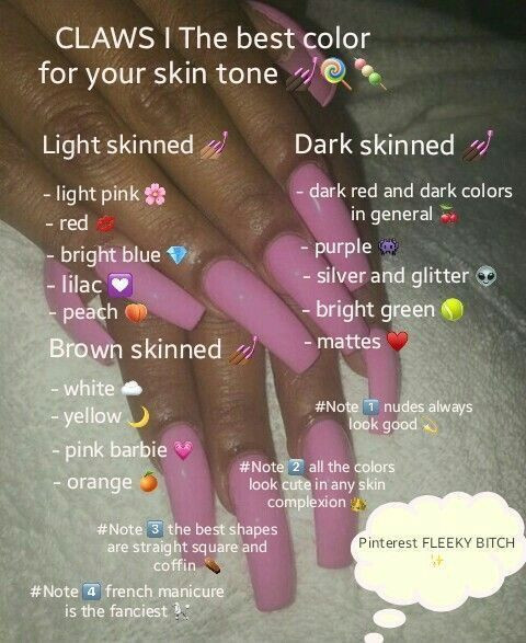 Cute Nail Colors For Brown Skin
 Pinterest bruhitsjazzy in 2019
