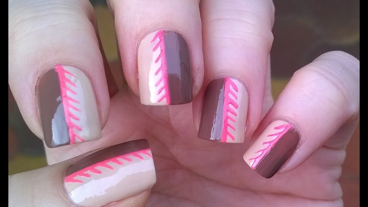 Cute Nail Colors For Brown Skin
 BEIGE BROWN & PINK NAILS Cute nail art designs for