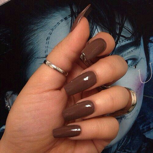 Cute Nail Colors For Brown Skin
 Brown Gloss Nails s and for