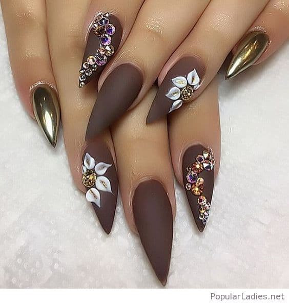 Cute Nail Colors For Brown Skin
 20 Blissful Brown Nail Designs for Up ing Fall Season