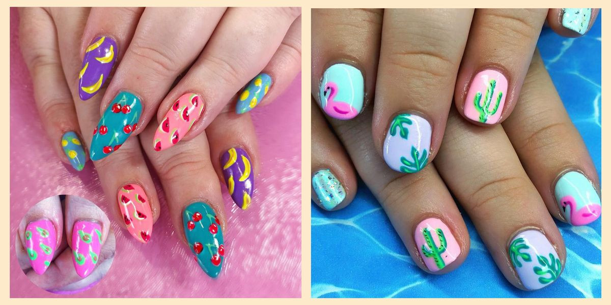 Cute Nail Colors For Summer
 30 Summer Nail Art for 2019 Best Nail Polish Designs for
