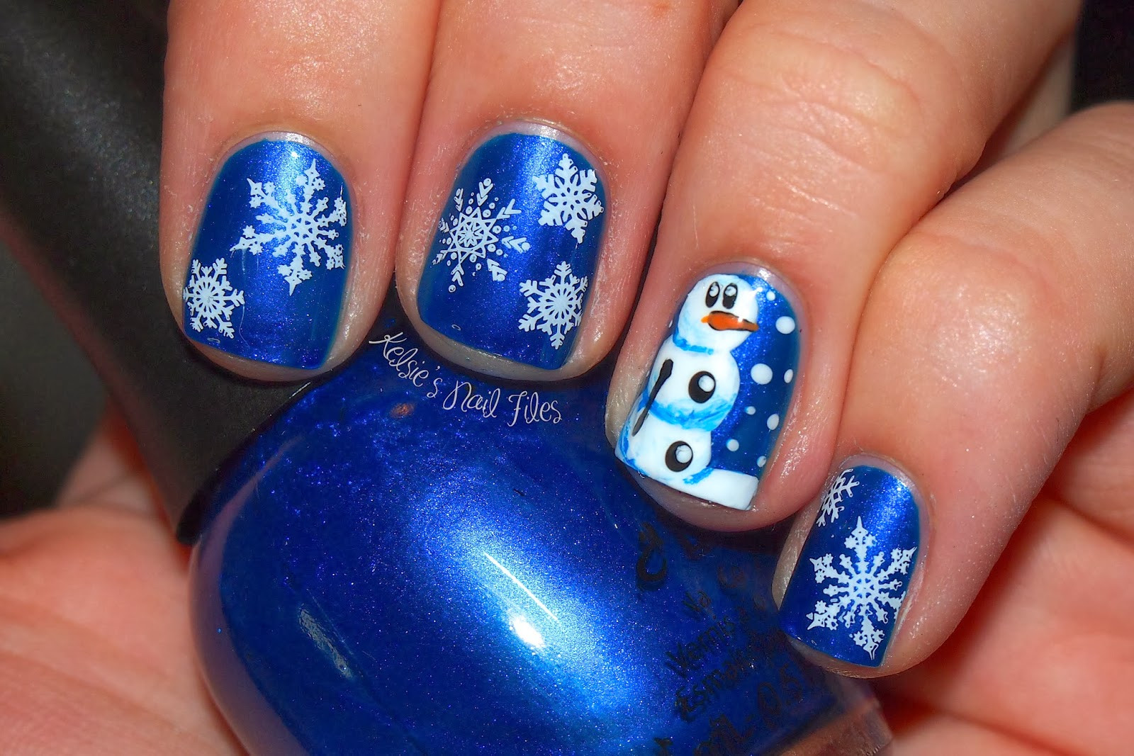 Cute Nail Colors For Winter
 Cute and long blue nail designs for winter ideas and 20