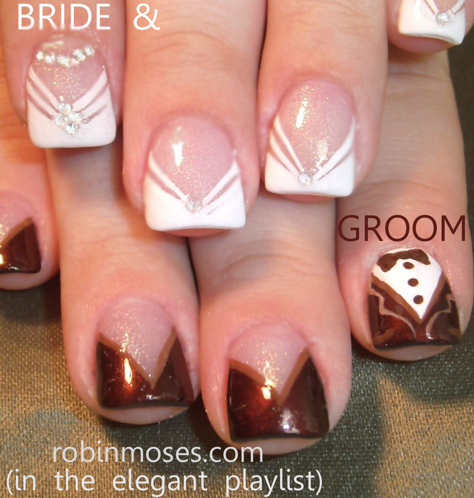 Cute Nails For A Wedding
 Robin Moses Nail Art February 2012
