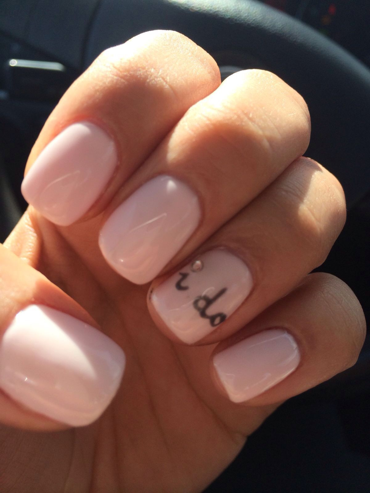 Cute Nails For A Wedding
 Cute yet elegant nails wedding nails engagement nails