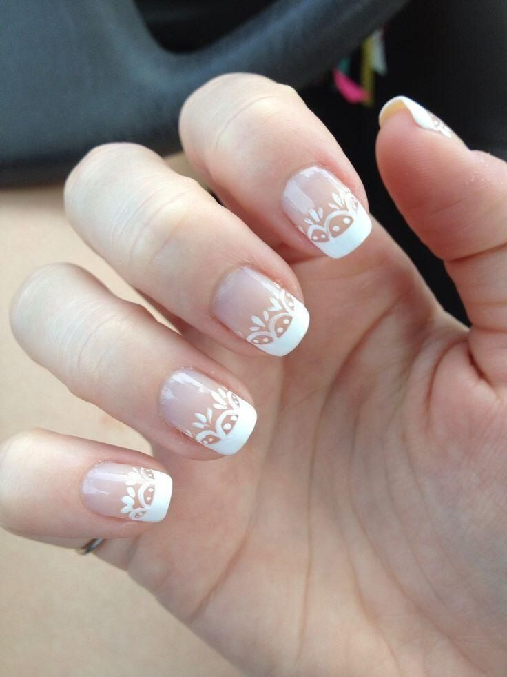Cute Nails For A Wedding
 Lace nails for the wedding day
