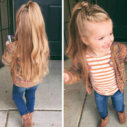Cute Ponytail Hairstyles For Little Girls
 65 Cute Little Girl Hairstyles 2020 Guide
