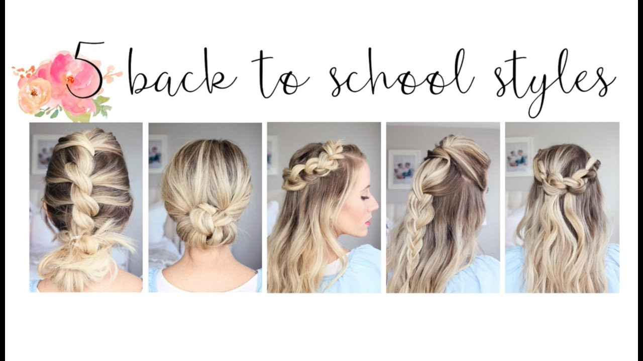 Cute Simple Hairstyles For School
 5 Easy Back to School Hairstyles
