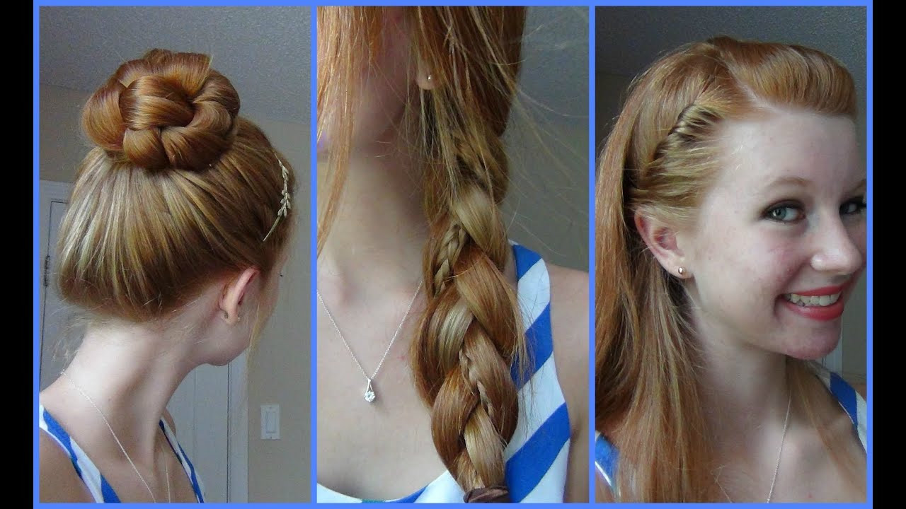 Cute Simple Hairstyles For School
 3 Simple Quick and Easy Back to School Hairstyles