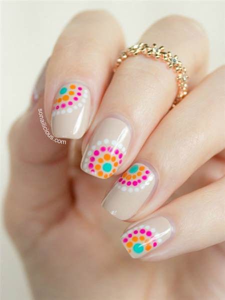 Cute Simple Nail Art
 DIY Summer nail art designs colorblocked manicures