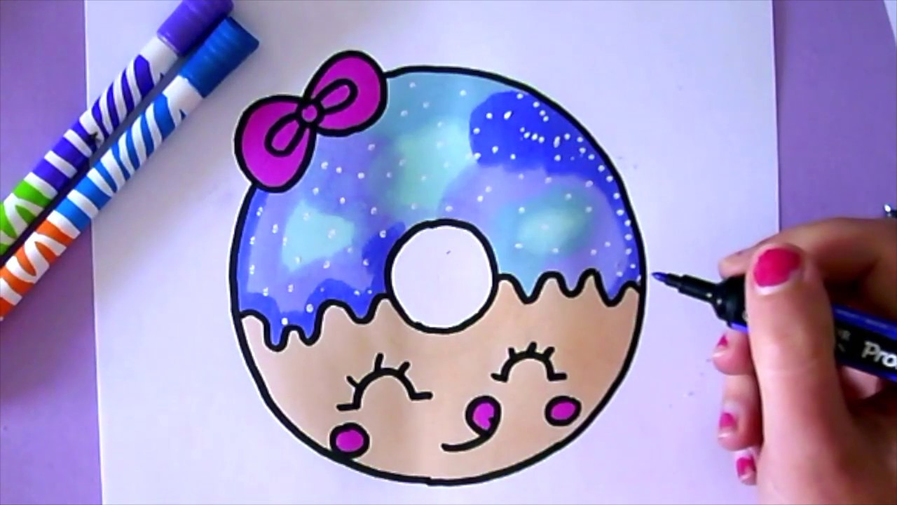 Cute Stuff For Kids
 HOW TO DRAW A CARTOON DONUT EASY DRAWING FOR KIDS