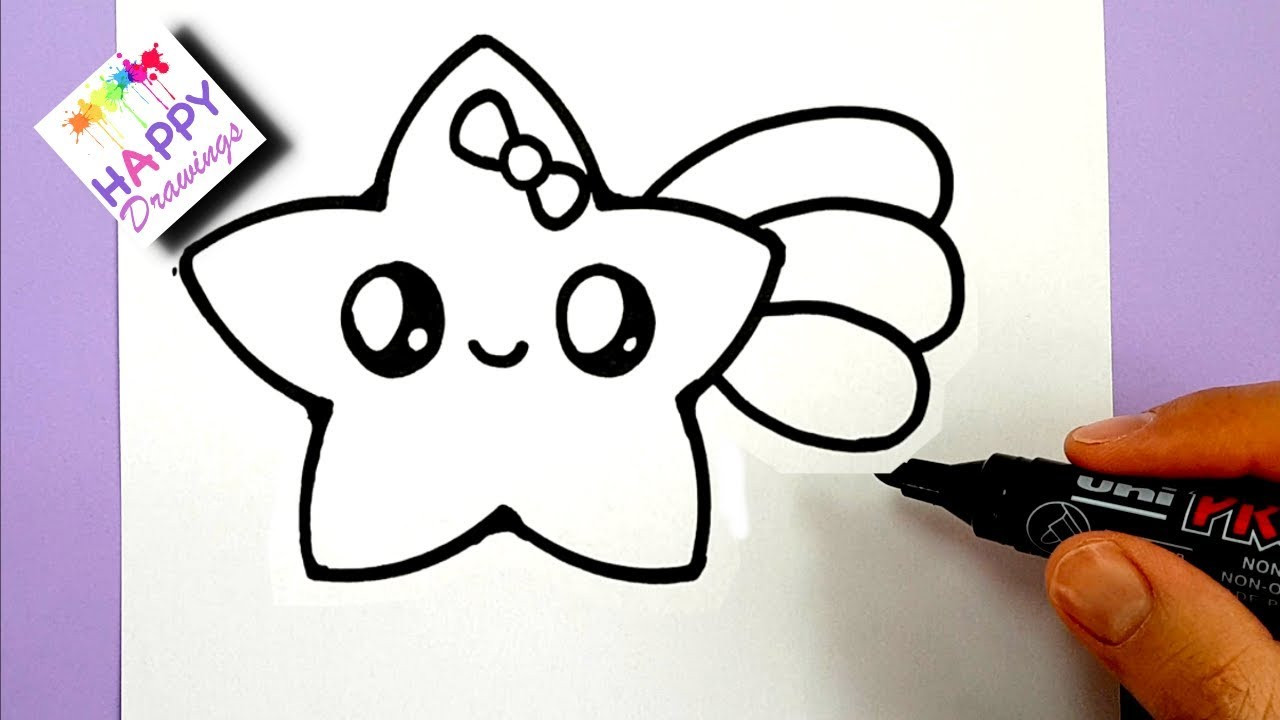 Cute Stuff For Kids
 HOW TO DRAW A CUTE SHOOTING STAR EASY STEP BY STEP