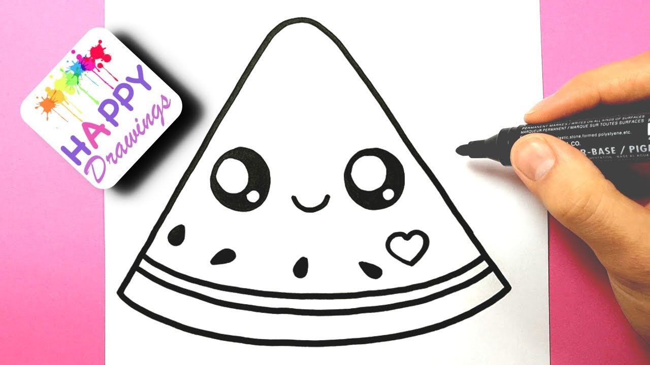 Cute Stuff For Kids
 HOW TO DRAW DRAW A CUTE WATERMELON EASY HAPPY DRAWINGS
