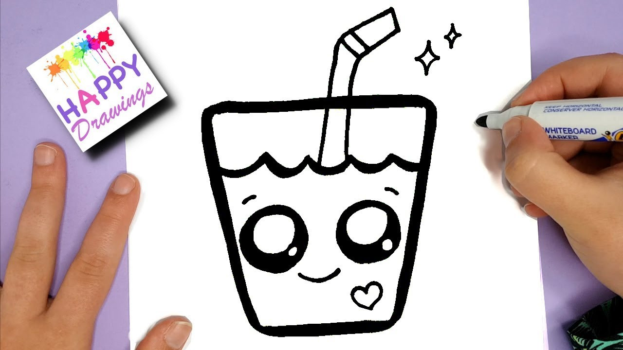 Cute Stuff For Kids
 HOW TO DRAW A SUPER CUTE DRINK KAWAII HAPPY DRAWINGS