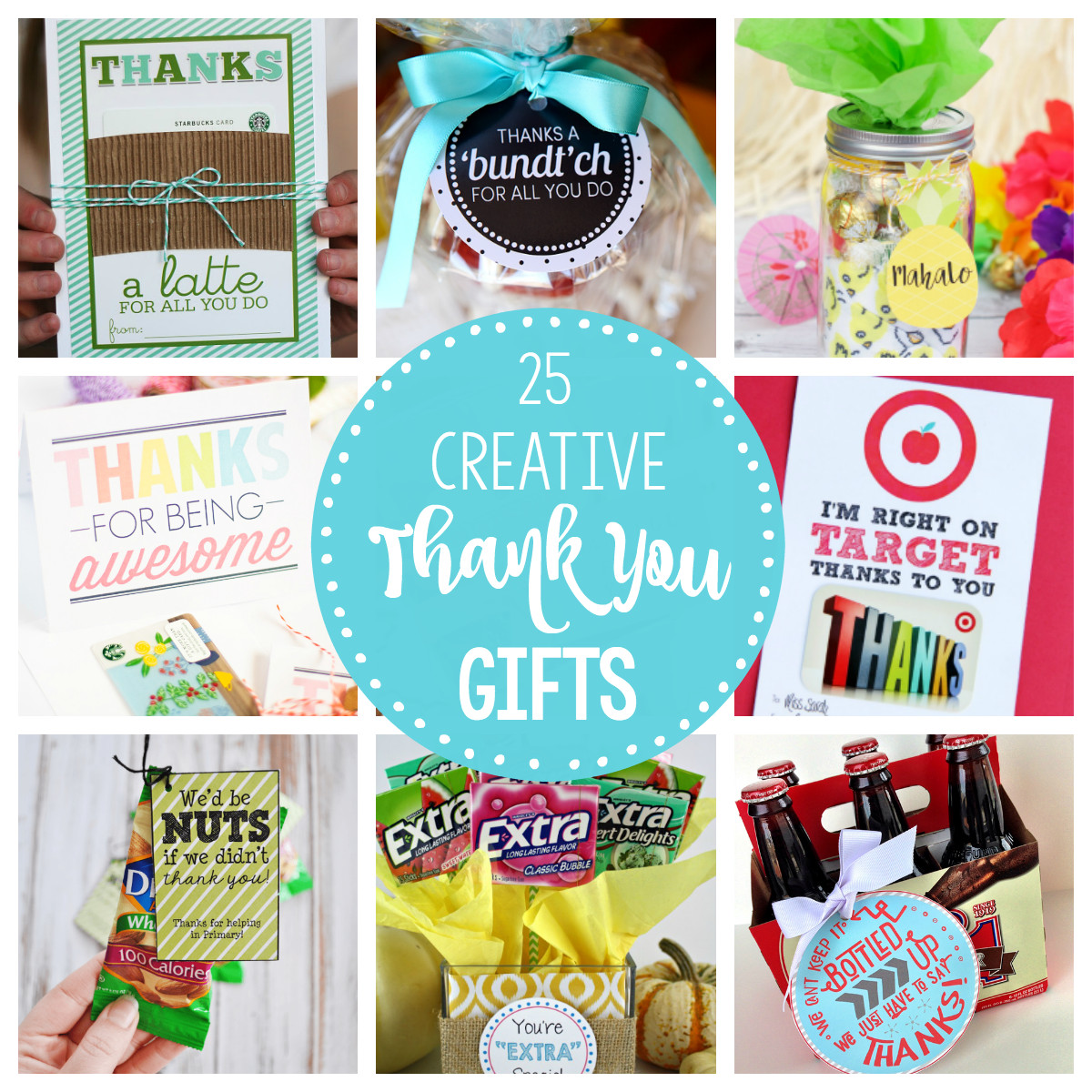Cute Thank You Gift Ideas
 25 Creative & Unique Thank You Gifts – Fun Squared