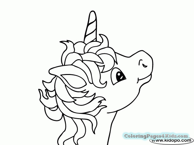 Cute Unicorn Coloring Pages For Kids
 Cute Unicorn Coloring Pages