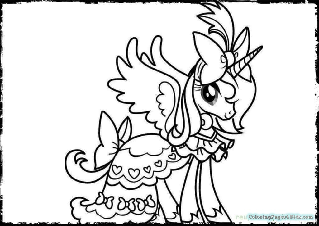 Cute Unicorn Coloring Pages For Kids
 Cute Unicorn Coloring Pages With Mustaches
