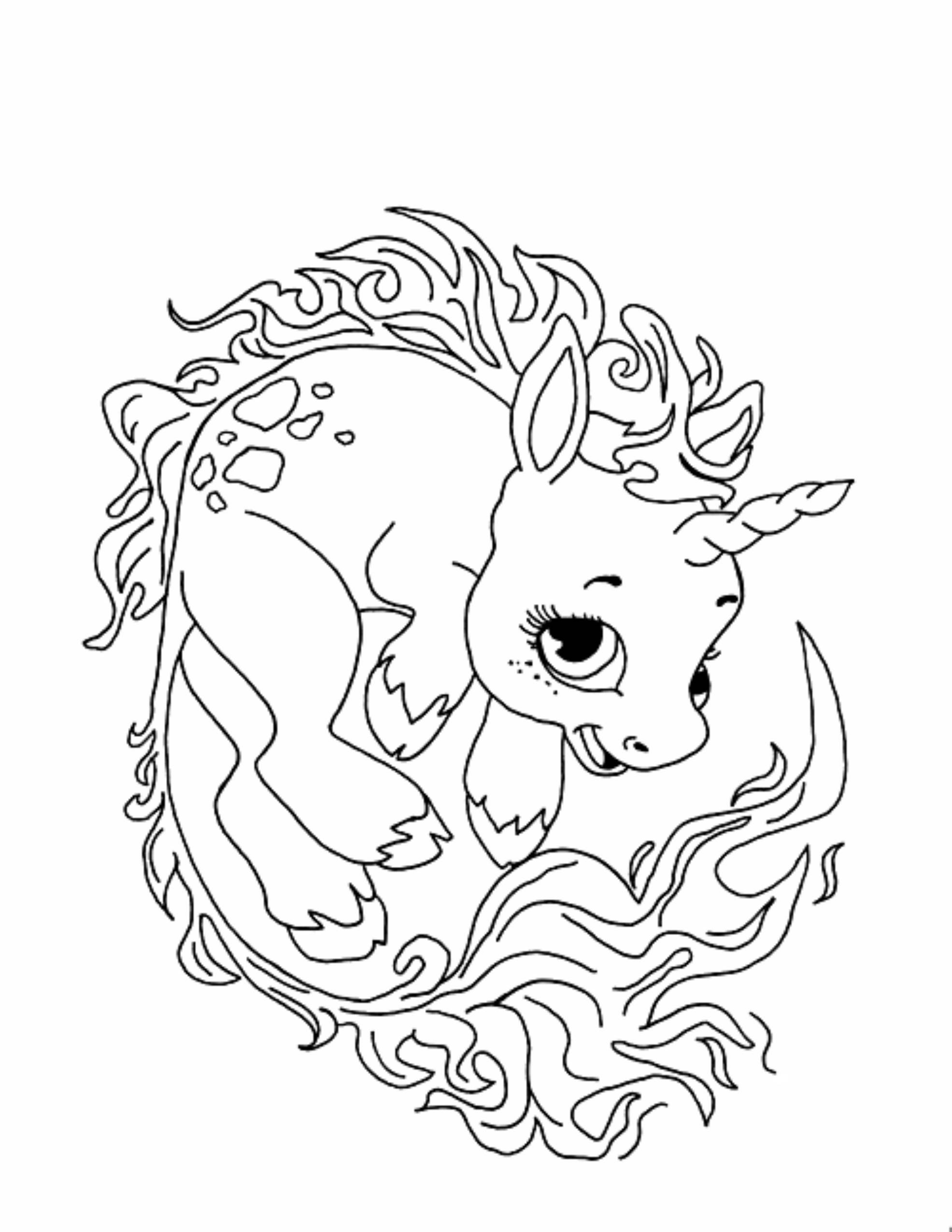 Cute Unicorn Coloring Pages For Kids
 Print & Download Unicorn Coloring Pages for Children