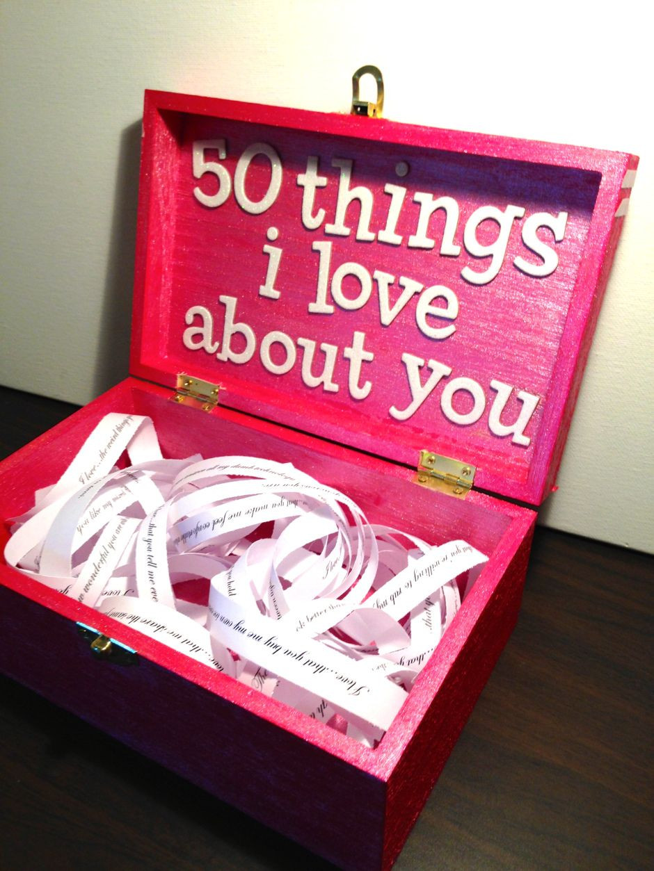 Cute Valentine Gift Ideas For Her
 Valentine’s Day 50 Things I Love About You