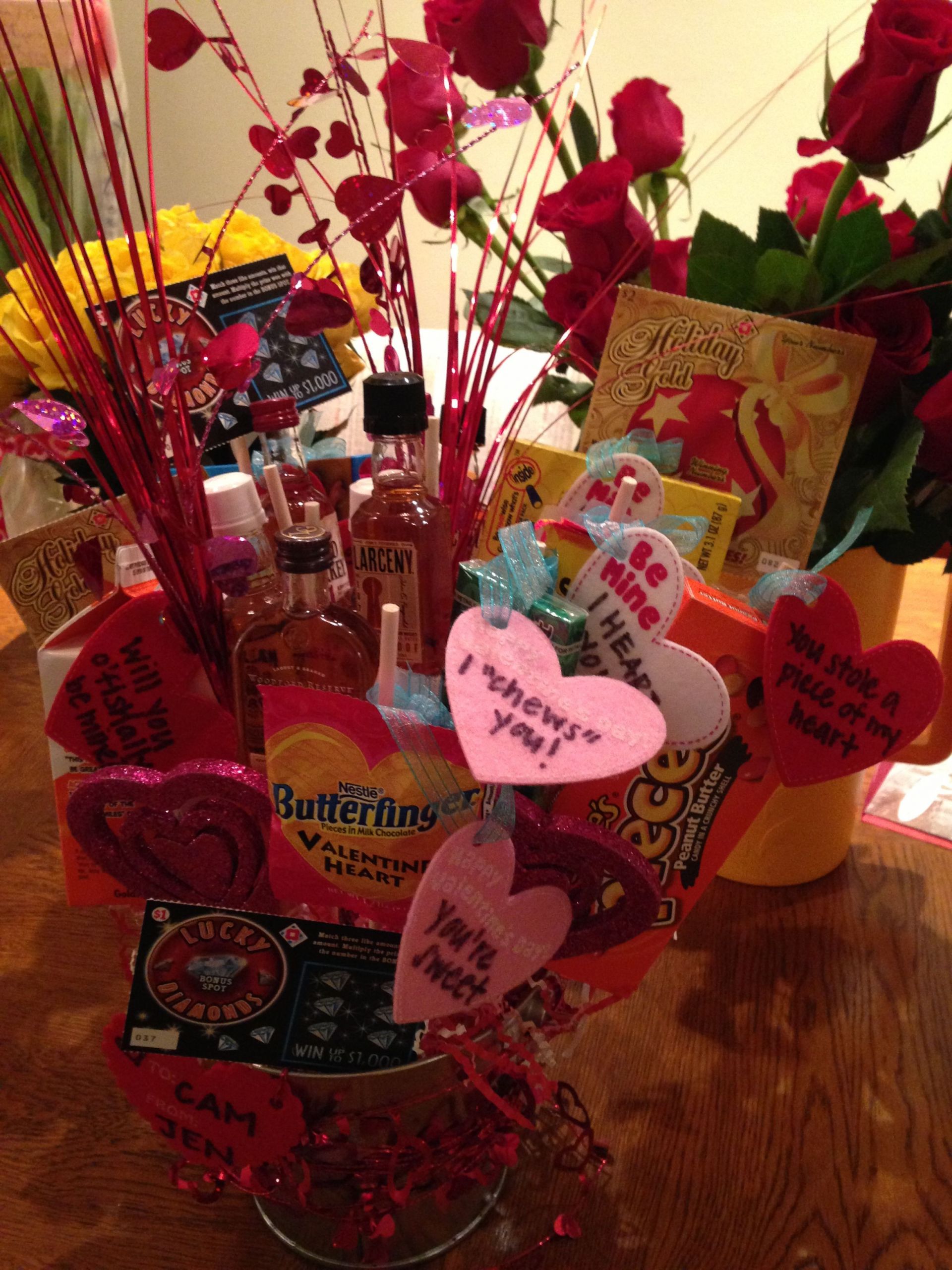 Cute Valentine Gift Ideas For Her
 Cute Valentines day t for boyfriend a man bouquet