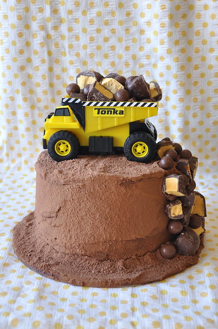 Dad Birthday Cake
 Petticoats & Peplums Dad s Tip Truck Birthday Cake