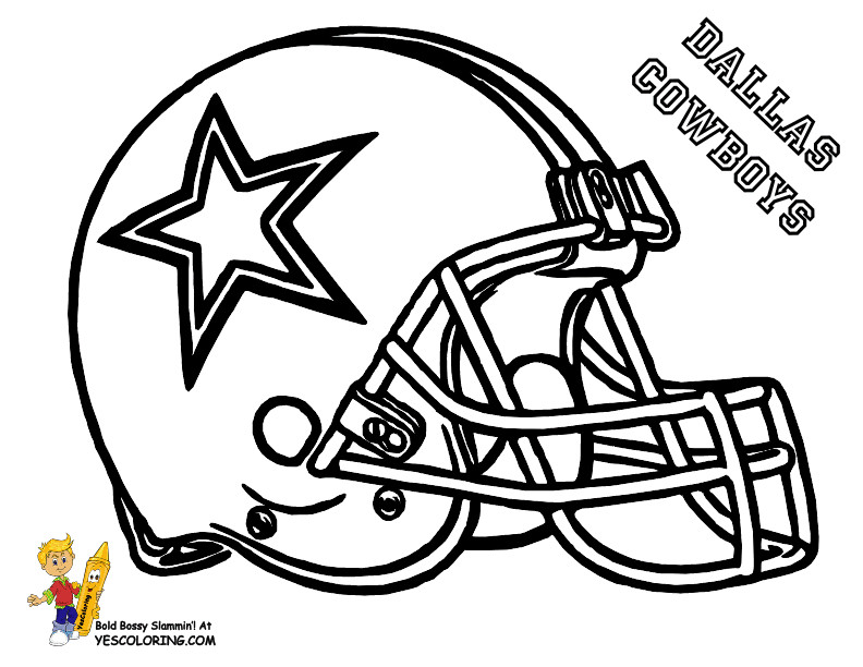 Dallas Cowboys Coloring Pages
 Anti Skull Cracker Football Helmet Coloring Page