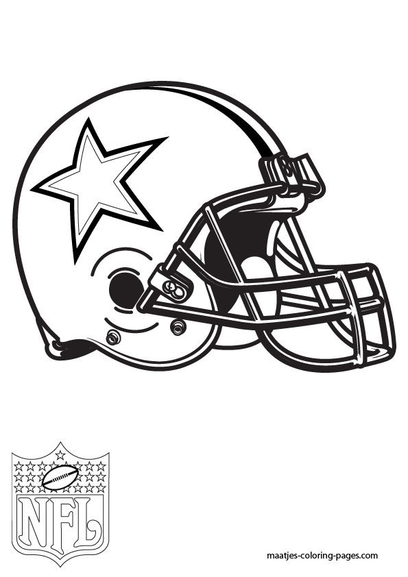 Dallas Cowboys Coloring Pages To Print
 25 best NFL coloring pages images on Pinterest