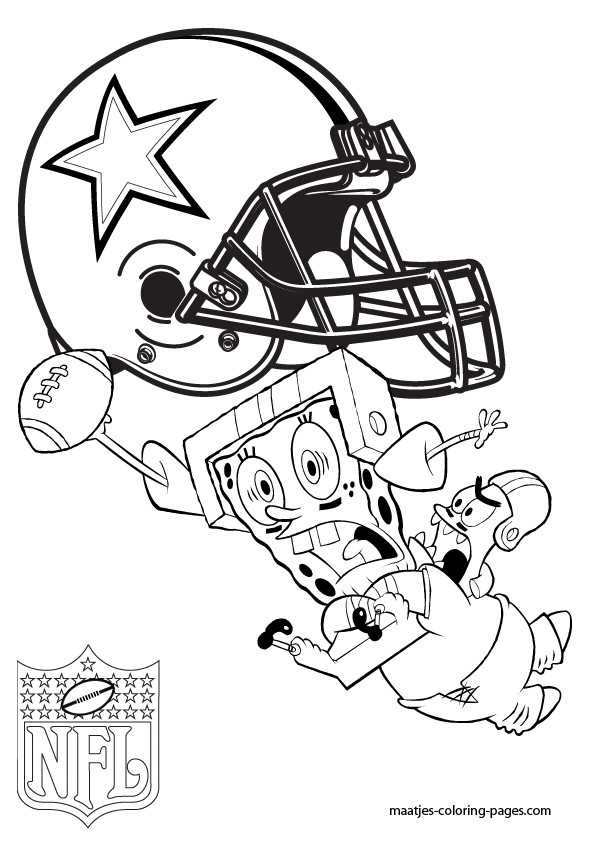 Dallas Cowboys Coloring Sheet
 Dallas Cowboys Patrick and Spongebob Coloring Pages