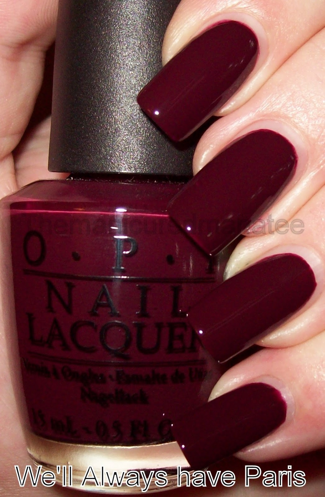 Dark Red Nail Colors
 The Manicured Manatee My first OPIs