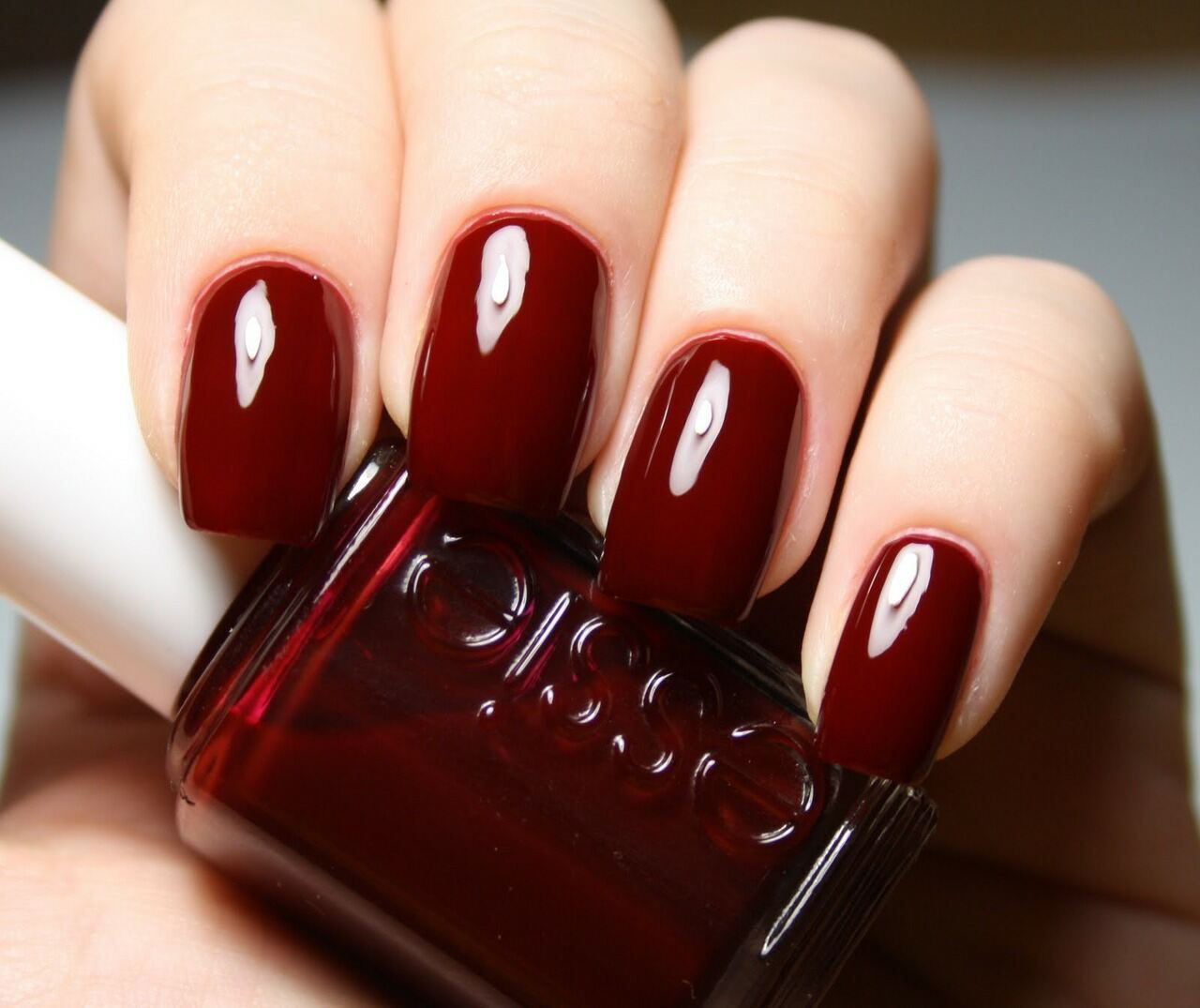 Dark Red Nail Colors
 Essie burgundy dark red nail colour nail polish in