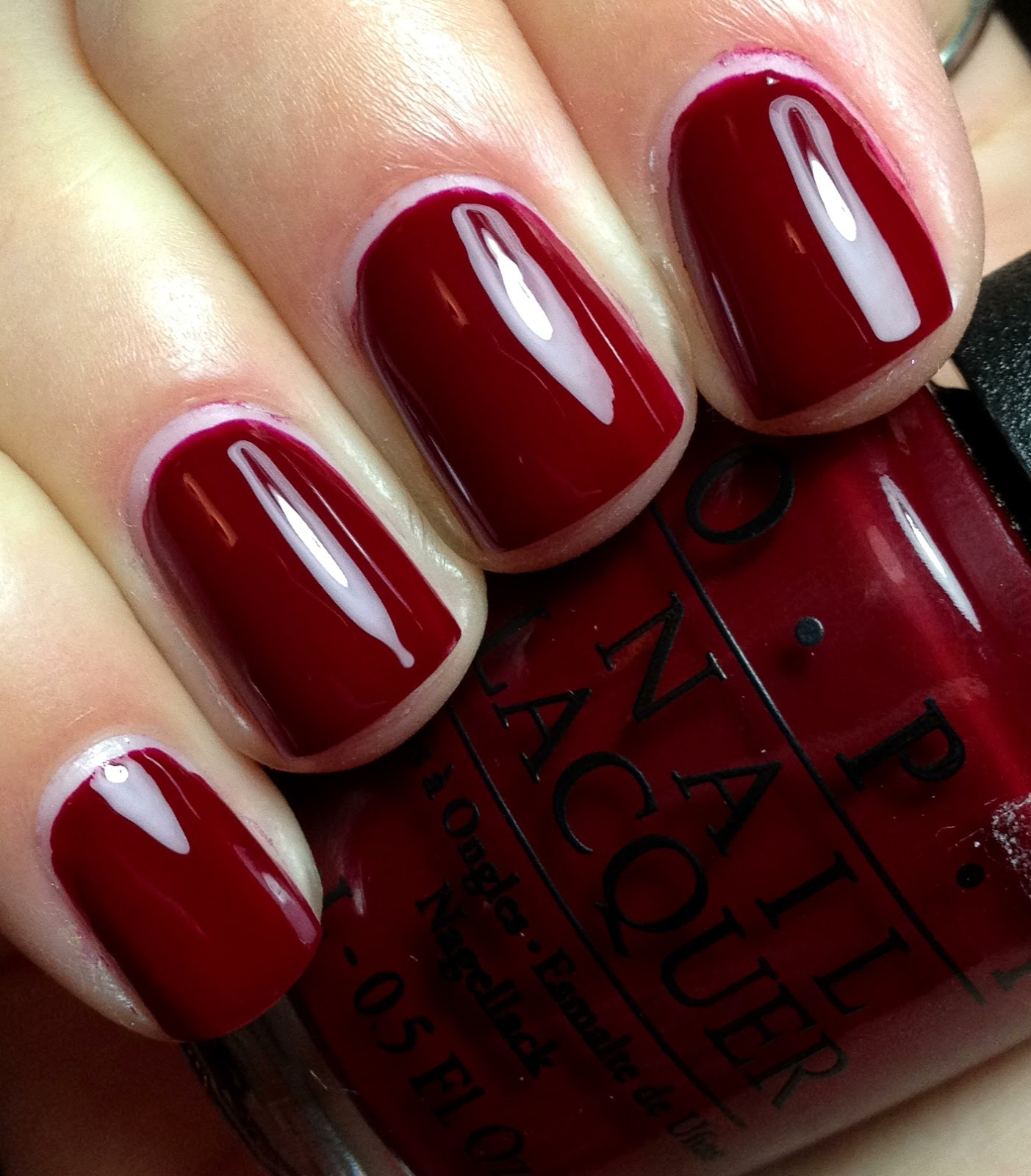 Dark Red Nail Colors
 OPI – GOT THE BLUES FOR RED