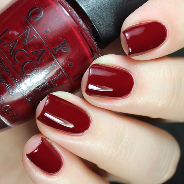 Dark Red Nail Colors
 opi quarter of a cent cherry dark cherry red nail