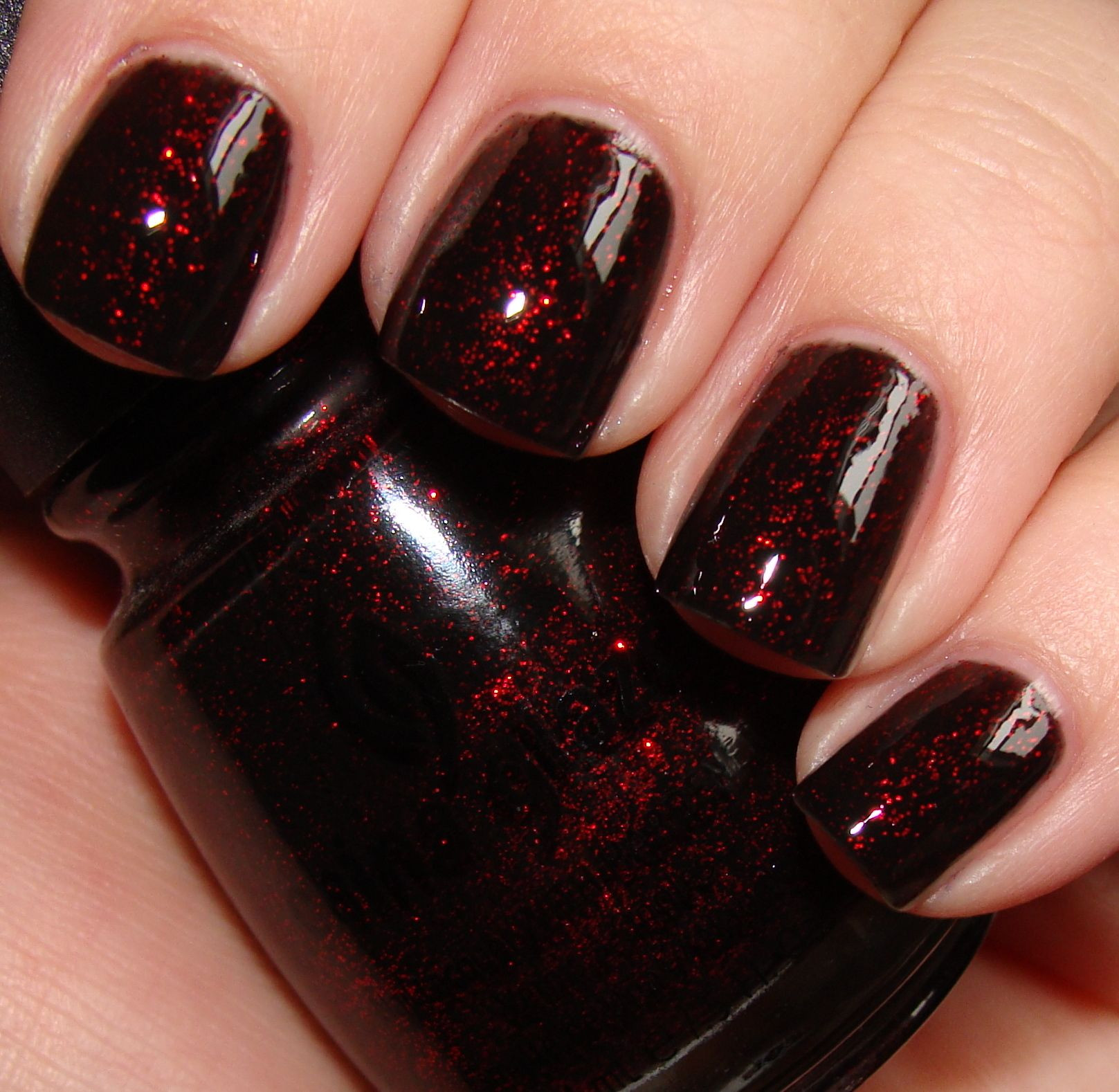 Dark Red Nail Colors
 China Glaze Lubu Heels almost like Ruby Pumps one of my