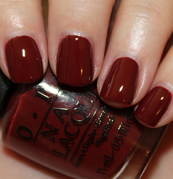 Dark Red Nail Colors
 OPI Skyfall Collection for Holiday 2012 Swatches s