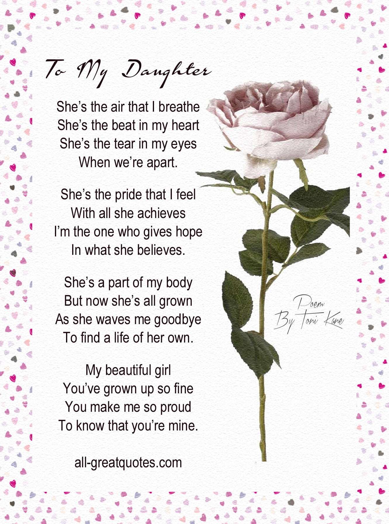 Daughters Birthday Quotes
 Daughters birthday Poems