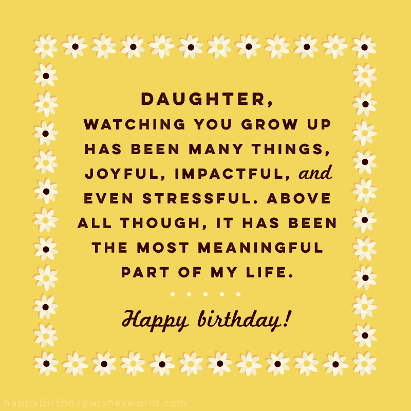 Daughters Birthday Quotes
 100 Birthday Wishes for Daughters Find the perfect