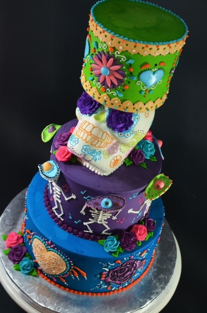 Day Of The Dead Wedding Cakes
 Day The Dead Wedding Cake CakeCentral