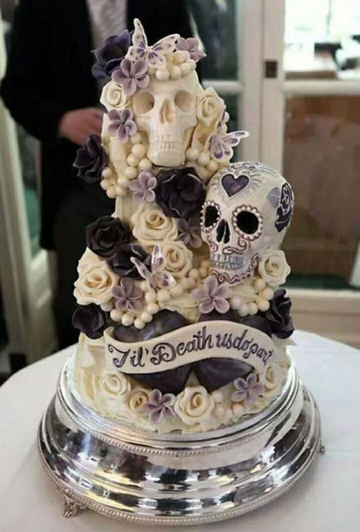 Day Of The Dead Wedding Cakes
 Edible Horrific Finds