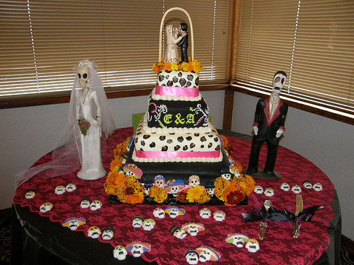 Day Of The Dead Wedding Cakes
 day of the dead wedding cake