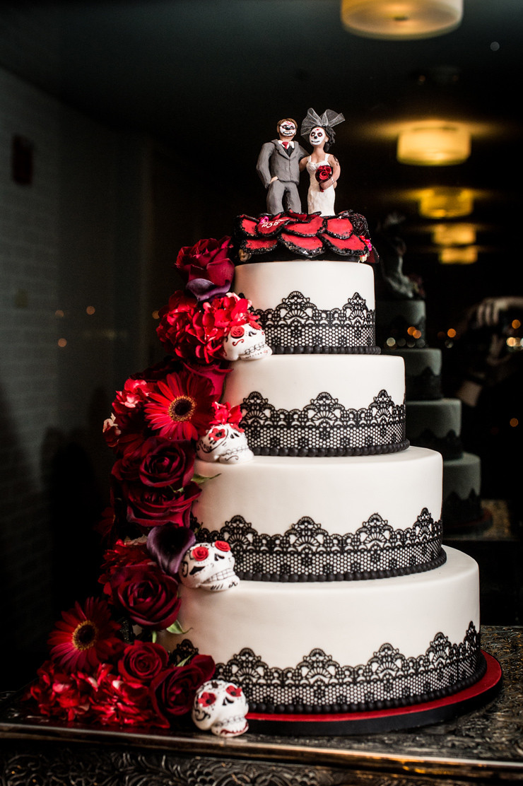 Day Of The Dead Wedding Cakes
 Day of the Dead Wedding With a Lot of ChemistryDay of the