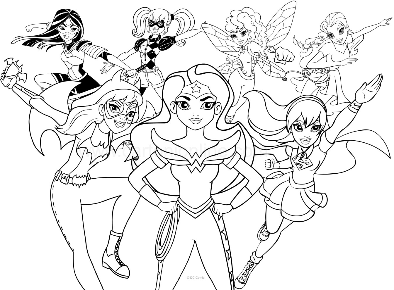 Dc Super Hero Girls Coloring Pages
 Disegni Da Colorare Supereroi coloradisegni