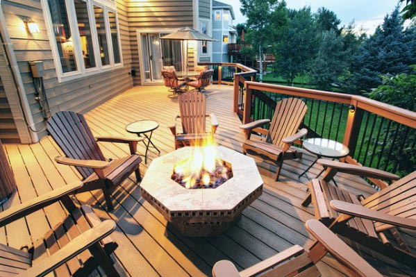Deck Fire Pit Ideas
 Top 50 Best Deck Fire Pit Ideas Wood Safe Designs